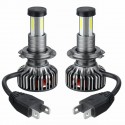 TXVSO8 X3 LED Car Headlights Bulbs H7 H8 H9 H11 9012 9006 9005 Fog Lights 120W 30000LM 6000K White Waterproof 360 Degree Lighting 12V 24V