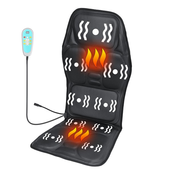 DC 12V AC 110V 220V Car Massage Cushion Mat Nine-point Massage Heating Heater