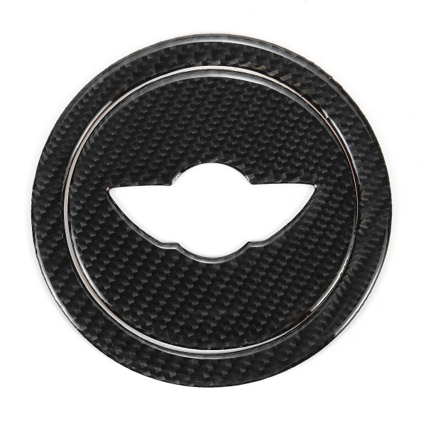 Carbon Fiber Steering Wheel Stickers Cover Trim for BMW MINI Cooper S JCWR55 R56 R57 R58 R59 R60 R61 2007-2013