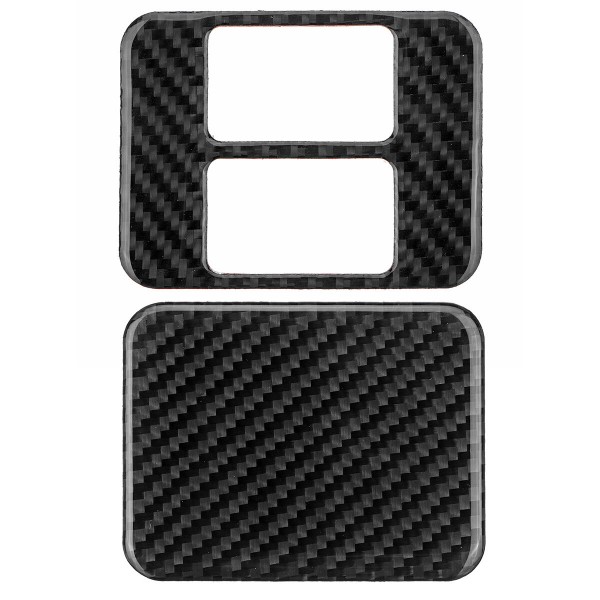 Carbon fiber pattern central control seat electric heating button decoration is suitable for Toyota Subaru BRZ Toyota 86 2013-2019