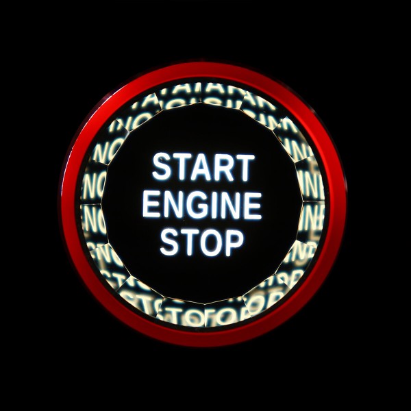 Crystal Start Button Start Stop Engine Switch Button Cover For Jaguar