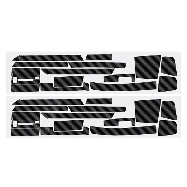 For BMW 3-Series E46 2001-04 Glossy/ Matte Carbon Fiber Sticker Vinyl Decal Trim