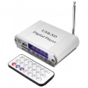 Mini Digital Player FM Radio Remote Control LED Display MP3 USB SD Headphone Out Car Amplifier