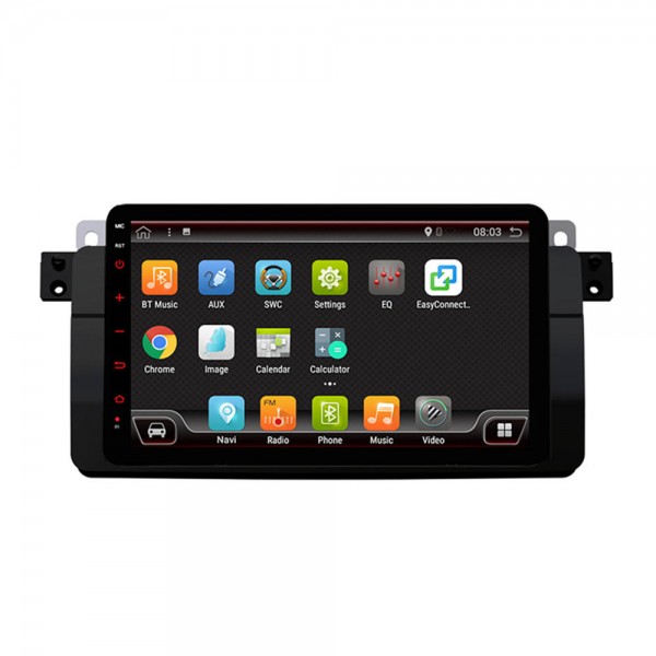 8 Inch 4+32G for Android 9.0 Car Stereo Radio 8 Core IPS MP5 DVD Player bluetooth GPS WIFI 4G RDS for BMW E46