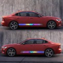 2Pcs Car Side Body Vinyl Decal Stickers Stripe Laser Decals Graphics Universal