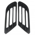 2Pcs Universal Carbon Fiber Car Air Flow Fender Side Air Vent Hole Decor Sticker