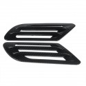 2Pcs Universal Carbon Fiber Car Air Flow Fender Side Air Vent Hole Decor Sticker