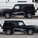 2pcs Door Side Body Stickers Decal Mountain Style For Car Truck Camper Van Caravan