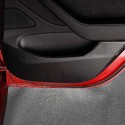 4Pcs Carbon Fiber Car Doors Anti-Kick Pads Cover Stickers For Tesla MODEL 3