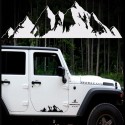 76x16cm Snow Mountain Car Stickers Vinyl Decal Auto Body Truck Tailgate Window Door Universal