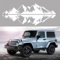 76x16cm Snow Mountain Car Stickers Vinyl Decal Auto Body Truck Tailgate Window Door Universal