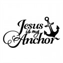 Car Sticker Jesus Is My Anchor Decals Vehicle Truck Bumper Window Wall Mirror Decoration