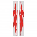 Sports Racing Stripe Graphic Sticker Red Auto Car Body Side Door Vinyl