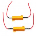 2 x 50W 8ohm LED Load Resistors Fix Bulb Fast Hyper Flash Tail Signal Blink