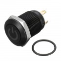 12V 4 Pin 12mm LED Metal Push Button Momentary Power Switch Waterproof