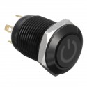 12V 4 Pin 12mm LED Metal Push Button Momentary Power Switch Waterproof