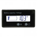 12V 6-63V LCD Acid Lead Lithium Battery Capacity Indicator Digital Voltmeter