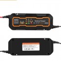 12V/24V Intelligent Battery Charger Automotive Repair For Motorcycle Car Truck AGM GEL Lead Acid Batteries