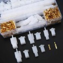 200pcs Male Female Spade Connector Wire Crimp Terminal Block 2.8mm 2/3/4/6 Pins