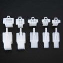 200pcs Male Female Spade Connector Wire Crimp Terminal Block 2.8mm 2/3/4/6 Pins