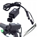 3.1A Waterproof SAE to USB Charger Motorcycle with Switch LED Extension Wire