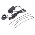 3.1A Waterproof SAE to USB Charger Motorcycle with Switch LED Extension Wire