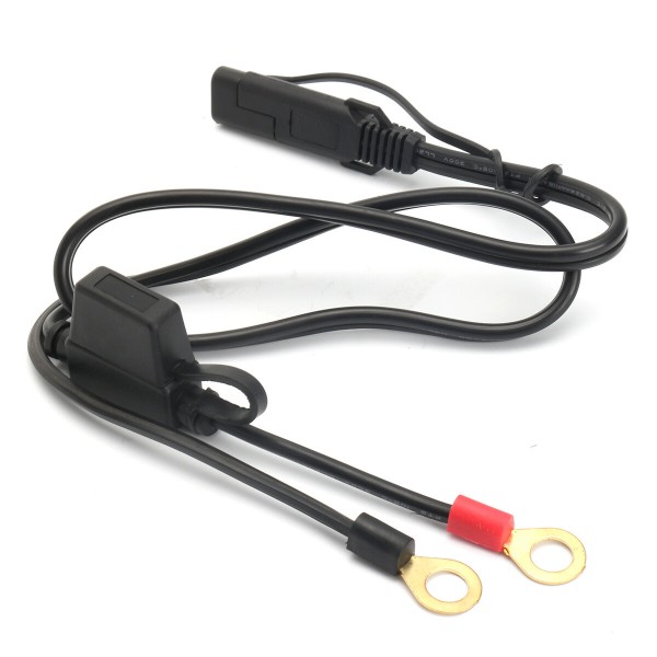 Motorcycle Battery Terminal Ring Connector Harness 12V Charger Adapter Cable