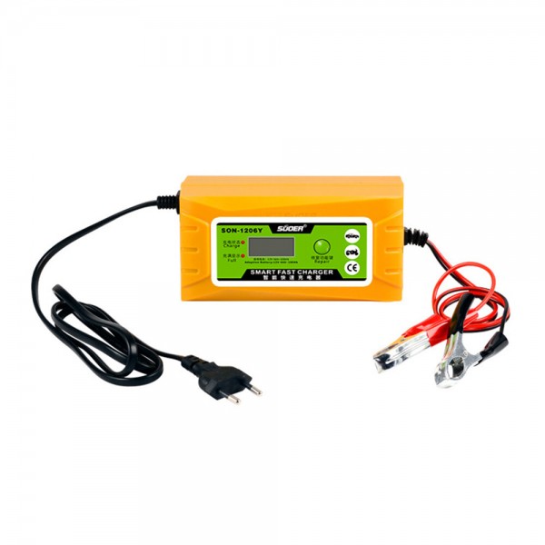 12V 6A Lead-Acid Battery Charger Intelligent Pulse Repair For Electric Vehicle Car Motorcycle Battery