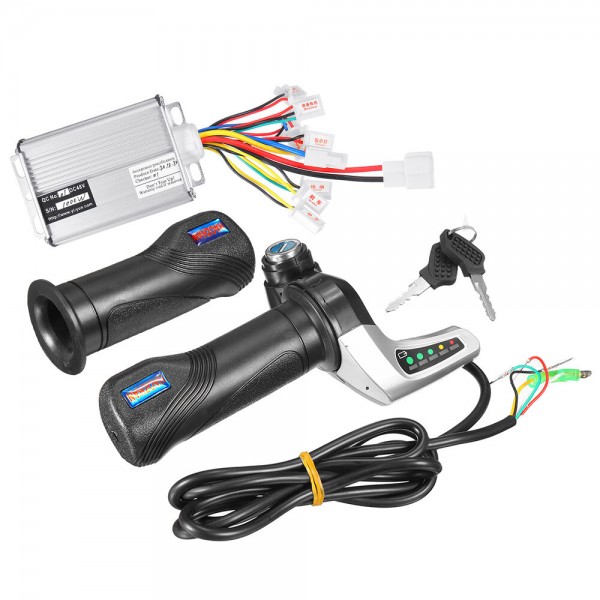 48V 1000W Electric Bike Motor Scooter Speed Controller w/Throttle Twist Grips