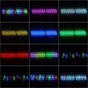 2x 3ft/4ft/5ft LED Chasing RGB Color Whip Lights With Flag & Remote Control Braking Turn Signal For ATV UTV RZR 4WD