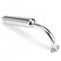 Motorcycle Chrome Muffler Exhaust 2-Stroke 49cc 60cc 66cc 80cc Motorized Bicycle Bike