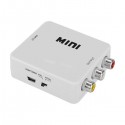 Mini Composite AV CVBS 3 RCA Video Converter Adapter