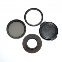 SJ8 Air PLUS PRO 40.5mm 4 in 1 CPL UV Lens Filter Cap