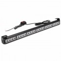 27inch 24 LED White Red Emergency Warning Light Bar Traffic Strobe Flashing Light