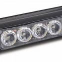 27inch 24 LED White Red Emergency Warning Light Bar Traffic Strobe Flashing Light