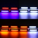 4Pcs Universal 12V 24V Car COB Strobe Flash Warning Lights 36W One For Four