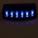 Auto Solar Charger LED Car Burglar Alarm Warning Blue Light Sensor Security