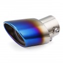 Universal Blue Grilled Half-Grilled Muffler Exhaust Tip End Tail Pipe