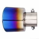 Universal Blue Grilled Half-Grilled Muffler Exhaust Tip End Tail Pipe