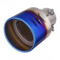 Universal Blue Grilled Half-Grilled Muffler Exhaust Tip End Tail Pipe