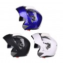 JK105 Motorcycle Helmet Flip Up Unveiled Headpiece With Double Lens Electric Bike Men Anti-Fog All Seasons Helmets