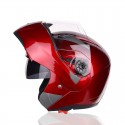 JK105 Motorcycle Helmet Flip Up Unveiled Headpiece With Double Lens Electric Bike Men Anti-Fog All Seasons Helmets