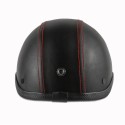 Universal Unisex Motorcycle Scooter Retro Vintage Leather Open Face Helmet