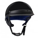 DOT Half Face Helmet Motorcycle Unisex German Style Scooter Bike Black M L XL