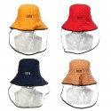 Fisherman Cap Bucket Hat Summer Unisex Anti-spitting Dustproof Hat Sun Wide Brim Protective