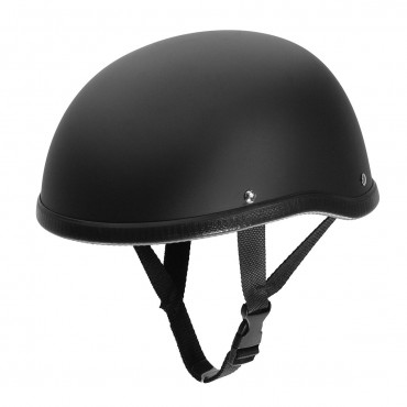 Motorcycle Helmet Vintage Half Face Cap Matte Black