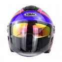 SM519 ECE Open Face Motorcycle Helmet Men Women Dual Lens Casco Electric Scooter Bicycle Half Helmet Chopper