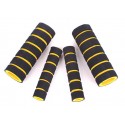 4pcs Motorcycle Handlebar Grip Cover Set Soft Non Slip Foam