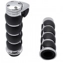 7/8 Inch Motorcycle Billet Aluminum Black Handlebar Hand Grips