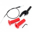 7/8inch Pull Push Throttle Assembly with Grip Cables For Off-road Motorcycle